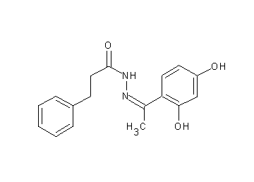 N'-[1-(2,4-dihydroxyphenyl)ethylidene]-3-phenylpropanohydrazide - Click Image to Close