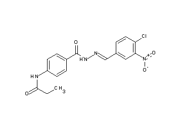 N-(4-{[2-(4-chloro-3-nitrobenzylidene)hydrazino]carbonyl}phenyl)propanamide - Click Image to Close
