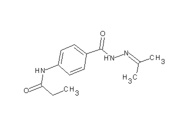N-(4-{[2-(1-methylethylidene)hydrazino]carbonyl}phenyl)propanamide - Click Image to Close
