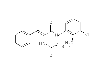 2-(acetylamino)-N-(3-chloro-2-methylphenyl)-3-phenylacrylamide - Click Image to Close