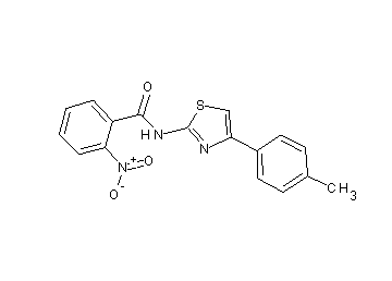 N-[4-(4-methylphenyl)-1,3-thiazol-2-yl]-2-nitrobenzamide - Click Image to Close