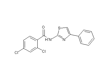 2,4-dichloro-N-(4-phenyl-1,3-thiazol-2-yl)benzamide - Click Image to Close