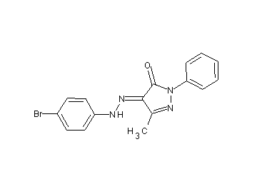 4-[(4-bromophenyl)hydrazono]-5-methyl-2-phenyl-2,4-dihydro-3H-pyrazol-3-one - Click Image to Close