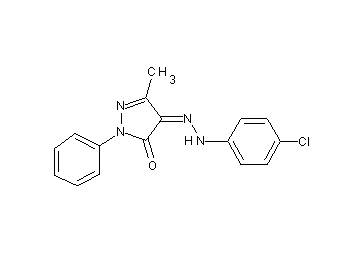 4-[(4-chlorophenyl)hydrazono]-5-methyl-2-phenyl-2,4-dihydro-3H-pyrazol-3-one - Click Image to Close