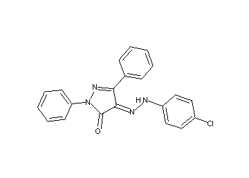 4-[(4-chlorophenyl)hydrazono]-2,5-diphenyl-2,4-dihydro-3H-pyrazol-3-one - Click Image to Close