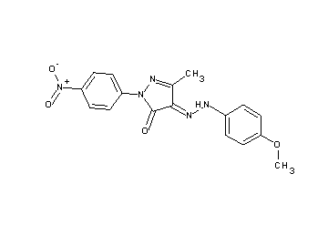 4-[(4-methoxyphenyl)hydrazono]-5-methyl-2-(4-nitrophenyl)-2,4-dihydro-3H-pyrazol-3-one - Click Image to Close
