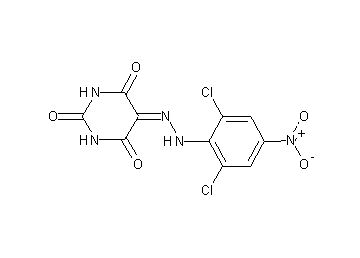 5-[(2,6-dichloro-4-nitrophenyl)hydrazono]-2,4,6(1H,3H,5H)-pyrimidinetrione - Click Image to Close