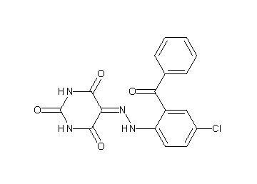 5-[(2-benzoyl-4-chlorophenyl)hydrazono]-2,4,6(1H,3H,5H)-pyrimidinetrione - Click Image to Close