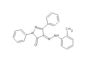 4-[(2-methylphenyl)hydrazono]-2,5-diphenyl-2,4-dihydro-3H-pyrazol-3-one - Click Image to Close