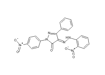 2-(4-nitrophenyl)-4-[(2-nitrophenyl)hydrazono]-5-phenyl-2,4-dihydro-3H-pyrazol-3-one - Click Image to Close