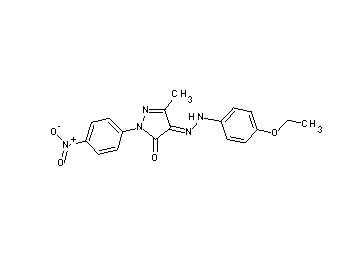 4-[(4-ethoxyphenyl)hydrazono]-5-methyl-2-(4-nitrophenyl)-2,4-dihydro-3H-pyrazol-3-one - Click Image to Close