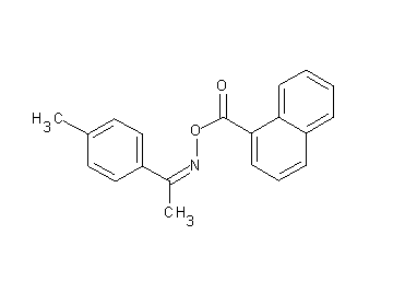 1-(4-methylphenyl)ethanone O-1-naphthoyloxime - Click Image to Close