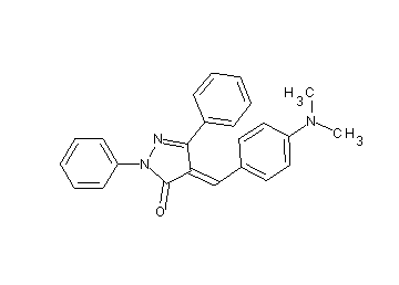 4-[4-(dimethylamino)benzylidene]-2,5-diphenyl-2,4-dihydro-3H-pyrazol-3-one
