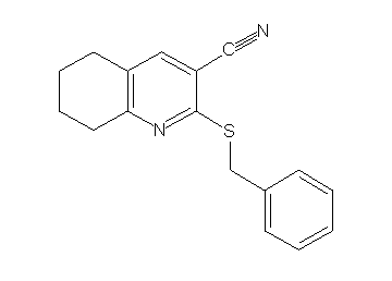2-(benzylsulfanyl)-5,6,7,8-tetrahydro-3-quinolinecarbonitrile - Click Image to Close