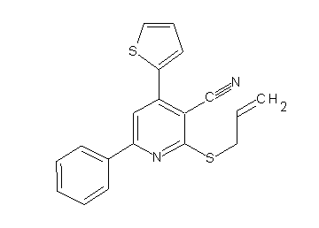 2-(allylsulfanyl)-6-phenyl-4-(2-thienyl)nicotinonitrile - Click Image to Close