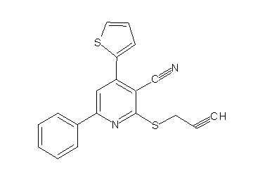 6-phenyl-2-(2-propyn-1-ylsulfanyl)-4-(2-thienyl)nicotinonitrile - Click Image to Close