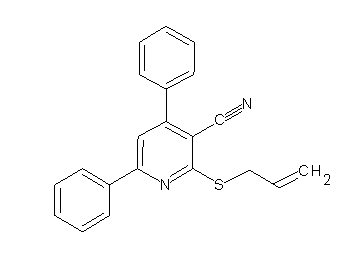 2-(allylsulfanyl)-4,6-diphenylnicotinonitrile - Click Image to Close