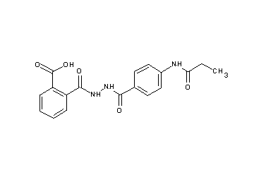 2-({2-[4-(propionylamino)benzoyl]hydrazino}carbonyl)benzoic acid