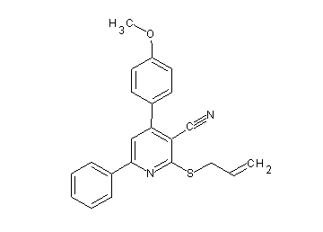 2-(allylsulfanyl)-4-(4-methoxyphenyl)-6-phenylnicotinonitrile - Click Image to Close