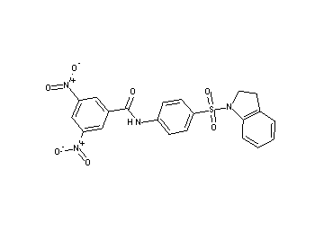 N-[4-(2,3-dihydro-1H-indol-1-ylsulfonyl)phenyl]-3,5-dinitrobenzamide - Click Image to Close