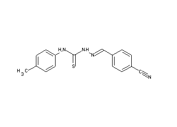 4-(2-{[(4-methylphenyl)amino]carbonothioyl}carbonohydrazonoyl)benzonitrile - Click Image to Close