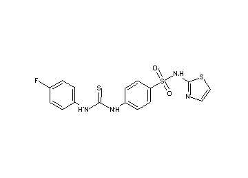 4-({[(4-fluorophenyl)amino]carbonothioyl}amino)-N-1,3-thiazol-2-ylbenzenesulfonamide