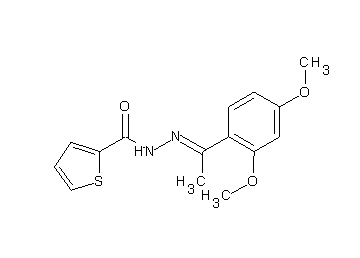 N'-[1-(2,4-dimethoxyphenyl)ethylidene]-2-thiophenecarbohydrazide - Click Image to Close