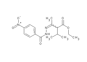 ethyl 2-isopropyl-3-[(4-nitrobenzoyl)hydrazono]butanoate - Click Image to Close