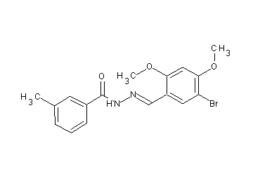 N'-(5-bromo-2,4-dimethoxybenzylidene)-3-methylbenzohydrazide - Click Image to Close