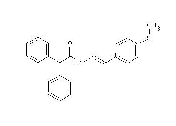 N'-[4-(methylsulfanyl)benzylidene]-2,2-diphenylacetohydrazide - Click Image to Close