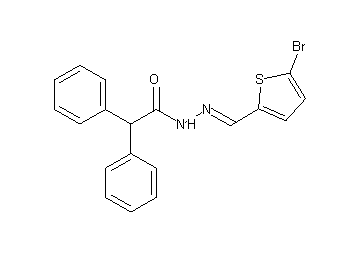 N'-[(5-bromo-2-thienyl)methylene]-2,2-diphenylacetohydrazide - Click Image to Close
