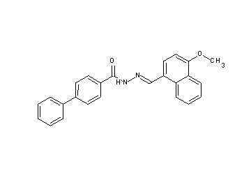 N'-[(4-methoxy-1-naphthyl)methylene]-4-biphenylcarbohydrazide - Click Image to Close