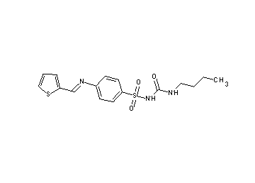 N-[(butylamino)carbonyl]-4-[(2-thienylmethylene)amino]benzenesulfonamide