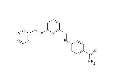 4-{[3-(benzyloxy)benzylidene]amino}benzamide - Click Image to Close
