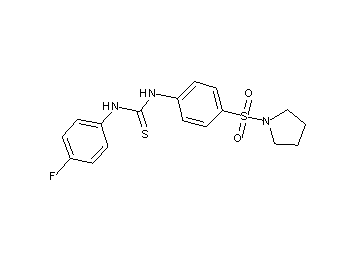 N-(4-fluorophenyl)-N'-[4-(1-pyrrolidinylsulfonyl)phenyl]thiourea - Click Image to Close