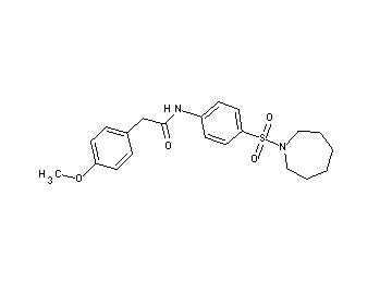 N-[4-(1-azepanylsulfonyl)phenyl]-2-(4-methoxyphenyl)acetamide - Click Image to Close