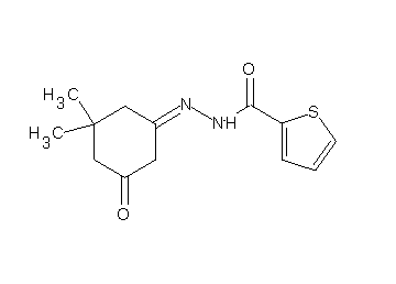 N'-(3,3-dimethyl-5-oxocyclohexylidene)-2-thiophenecarbohydrazide - Click Image to Close
