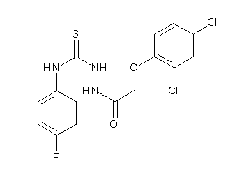 2-[(2,4-dichlorophenoxy)acetyl]-N-(4-fluorophenyl)hydrazinecarbothioamide - Click Image to Close