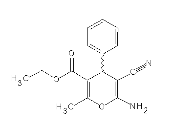 ethyl 6-amino-5-cyano-2-methyl-4-phenyl-4H-pyran-3-carboxylate - Click Image to Close