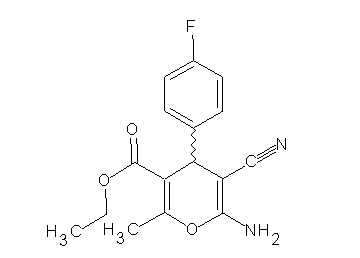 ethyl 6-amino-5-cyano-4-(4-fluorophenyl)-2-methyl-4H-pyran-3-carboxylate - Click Image to Close