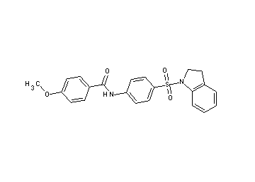N-[4-(2,3-dihydro-1H-indol-1-ylsulfonyl)phenyl]-4-methoxybenzamide - Click Image to Close