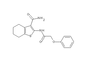 2-[(phenoxyacetyl)amino]-4,5,6,7-tetrahydro-1-benzothiophene-3-carboxamide - Click Image to Close