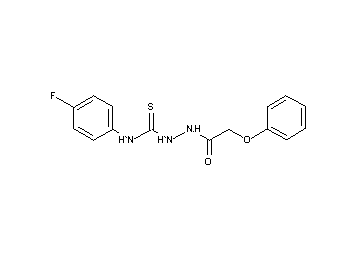 N-(4-fluorophenyl)-2-(phenoxyacetyl)hydrazinecarbothioamide