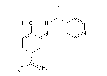 N'-(5-isopropenyl-2-methyl-2-cyclohexen-1-ylidene)isonicotinohydrazide - Click Image to Close