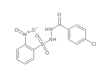 4-chloro-N'-[(2-nitrophenyl)sulfonyl]benzohydrazide - Click Image to Close