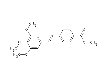 methyl 4-[(3,4,5-trimethoxybenzylidene)amino]benzoate - Click Image to Close