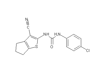 N-(4-chlorophenyl)-N'-(3-cyano-5,6-dihydro-4H-cyclopenta[b]thien-2-yl)urea - Click Image to Close