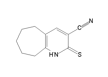 2-thioxo-2,5,6,7,8,9-hexahydro-1H-cyclohepta[b]pyridine-3-carbonitrile - Click Image to Close