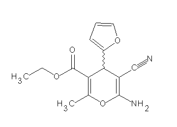 ethyl 6-amino-5-cyano-4-(2-furyl)-2-methyl-4H-pyran-3-carboxylate