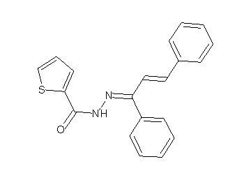 N'-(1,3-diphenyl-2-propen-1-ylidene)-2-thiophenecarbohydrazide - Click Image to Close